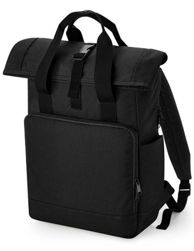 BAG-BG118L-Recycled Twin Handle Roll-Top Laptop Backpack